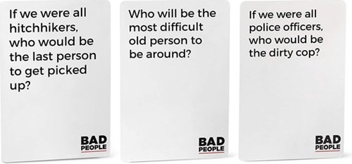 Dyce Juego de fiesta Bad People - Juego de cartas para adultos - Inglés-2