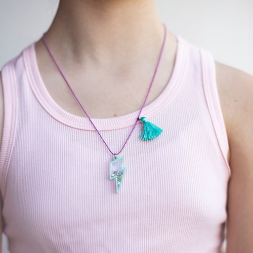 Calico Sun collar rayo cuentas brillantes ajustable-3