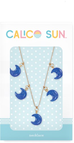 Calico Sun collar Sophia luna colgante brillante ajustable niños