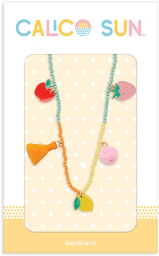 Calico Sun joya infantil collar cuentas coloridas Clementine ajustable