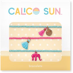 Calico Sun pulseras juguete Zoey set cuentas elefante