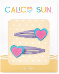 Calico Sun - Alexa Hair Clips Corazón