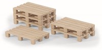 Siku set de palets de juguete - 50 piezas accesorios de plástico