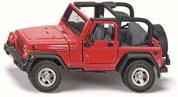 Siku Jeep Wrangler coche de juguete 1:32 rojo con partes móviles
