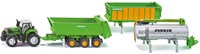 Siku tractor Deutz-Fahr juguete con set de remolque Joskin 1:87
