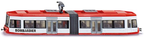 Siku tranvía juguete rojo-blanco modelo a escala 1:87 con detalles