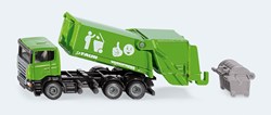 Siku camión de basura de juguete 1:87 con diseño realista
