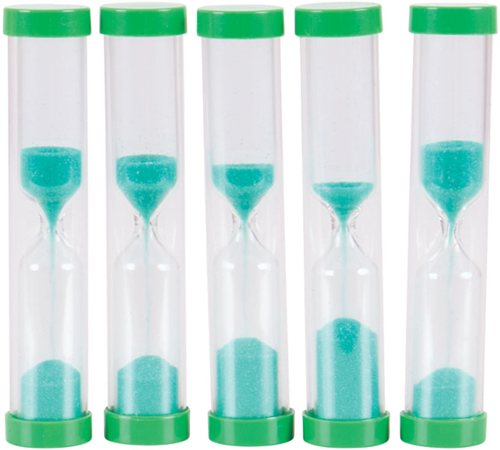 BigJigs reloj de arena temporizador 1 minuto set de 5 - juguete educativo