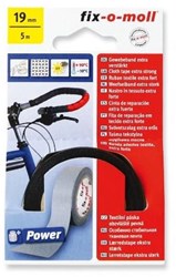 Fix-o-moll cinta adhesiva Powerband textil negra 5mx19mm extra fuerte