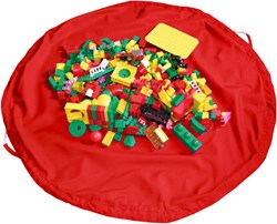 Eduplay bolsa para juguetes - manta de juego roja - multifuncional