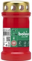Bolsius vela conmemorativa tumba roja con tapa 50 horas exterior