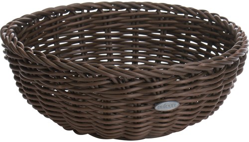 Westmark cesta pan plástico redonda 23x9cm - marrón - Saleen-2