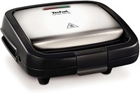 Tefal sandwichera Croc Time SM193D - Acero inoxidable - Compacta