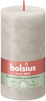 Bolsius vela rústica pilar Sandy Grey - vela decorativa 13 cm