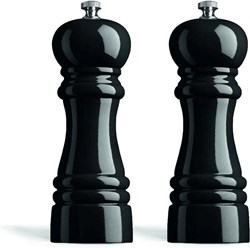 Amefa juego de molinillos de pimienta y sal negro cerámica 2 piezas 15 cm
