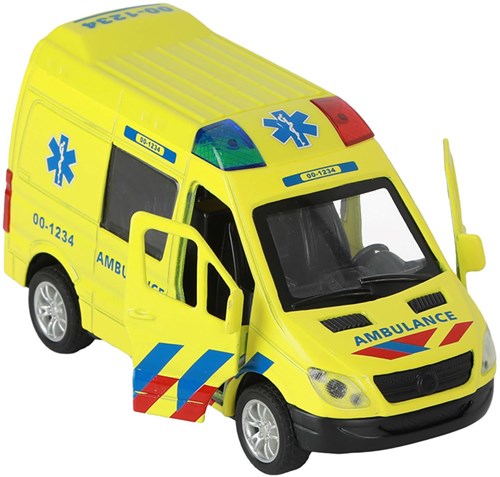 Playmobil autobús ambulancia de juguete 1:34 con luz y sonido amarillo-3