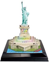Cubic Fun puzzle 3D Estatua de la Libertad con luz LED cartón-2