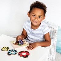 Beleduc puzzle de madera mariquita juguete educativo niños-2