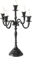 Boltze Home candelabro negro aluminio 5 brazos diseño clásico 40cm