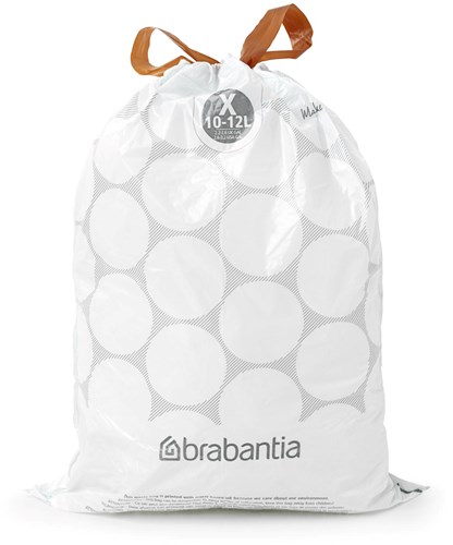 Bolsas de basura Brabantia PerfectFit código X 10-12L 20 unidades plástico blanco-3