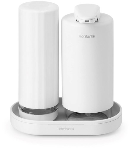 Brabantia set dispensador de jabón accesorio cocina - Mineral Fresh White