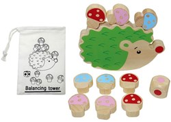 Juego de equilibrio de madera erizo juego de destreza para niños y viajes
