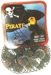 Don Juan canicas piratas 21 piezas red vidrio multicolor