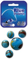 Don Juan canicas Blue Dolphin 21 piezas vidrio diversión