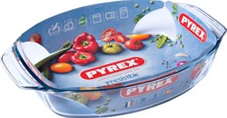 Pyrex fuente horno vidrio ovalada 39x27 cm extra resistente