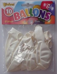 Globos 10 Globos Blancos en una bolsa