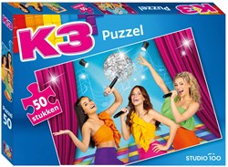 Rompecabezas K3 colorido 50 piezas cartón tema musical niños
