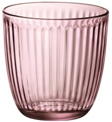 Glas line vasos de agua rosa set de 6 - 29 cl - vasos de vidrio rosa