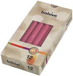 Bolsius vela gótica fucsia 25 cm 12 unidades - velas decorativas