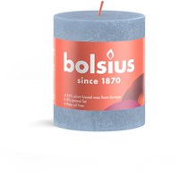 Bolsius vela pilar rústica Sky Blue 8x6,8 cm decoración vela