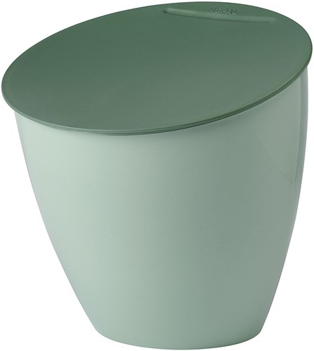 Mepal cubo de basura Calypso - papelera de mesa 2,2 litros nordic sage sostenible