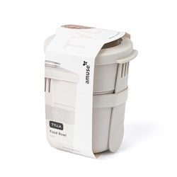 Amuse vaso para almuerzo Tylla duo foodbowl 600ml con spork - hermético - beige