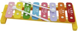 Xilófono juguete 28cm colorido plástico metal instrumento musical