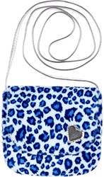 Souza for Kids bolso Romy - bolso infantil azul estampado leopardo 14x5x12 cm