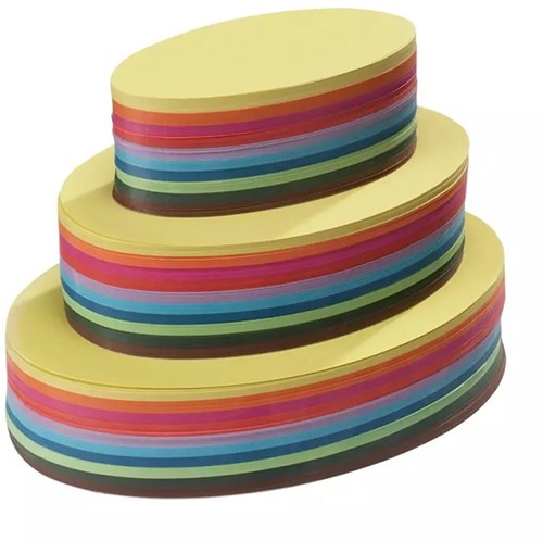 Mercurius papel para doblar creativo 10 colores ovalado 20cm manualidades