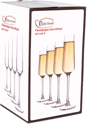 Daily Home copas de champán - set de 4 vasos elegantes