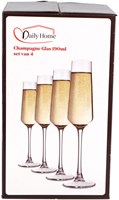 Daily Home copas de champán - set de 4 vasos elegantes-2