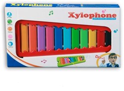 Xilófono de metal en caja 8543