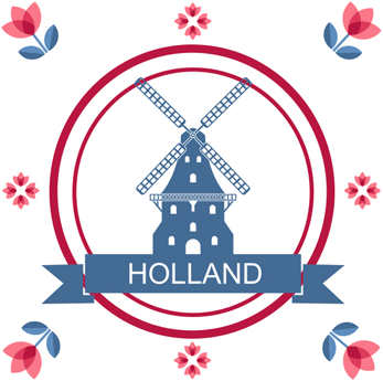 Magneet Holland molen