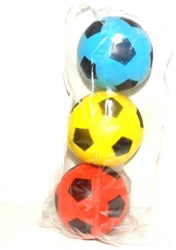 Adriatic pelotas de espuma set juguete diseño fútbol 70mm 3 unidades