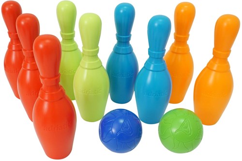 Adriatic juego de bolos juguete 11 piezas 25cm para diversión al aire libre
