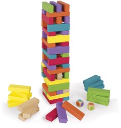 Janod Juego de equilibrio - Torre de madera Jenga Juego familiar