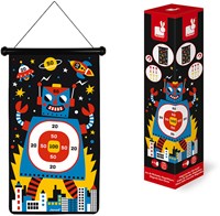 Janod Juego de dardos magnéticos - Robots - Doble cara para niños-2