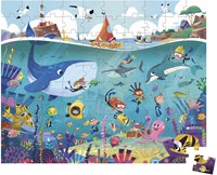 Janod puzzle fondo marino 100 piezas - rompecabezas niños océano-3