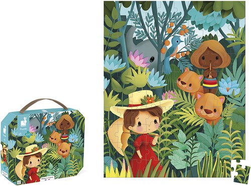 Janod puzzle arte - Rousseau 100 piezas juguete educativo-3
