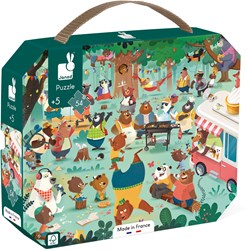 Janod puzzle - familia de osos rompecabezas maletín 54 piezas FSC